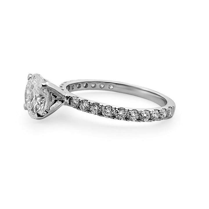 2cts Round Brilliant Lab-Grown Diamond 14 Karat White Gold Engagement Ring