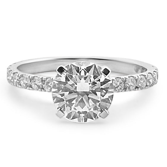 1.75ctw Round Brilliant Lab-Grown Diamond Engagement Ring in 14k White Gold