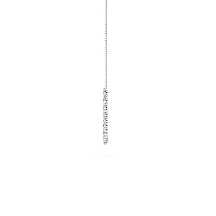 3.89ctw Round Brilliant Lab-Grown Diamond Necklace in 14k White Gold