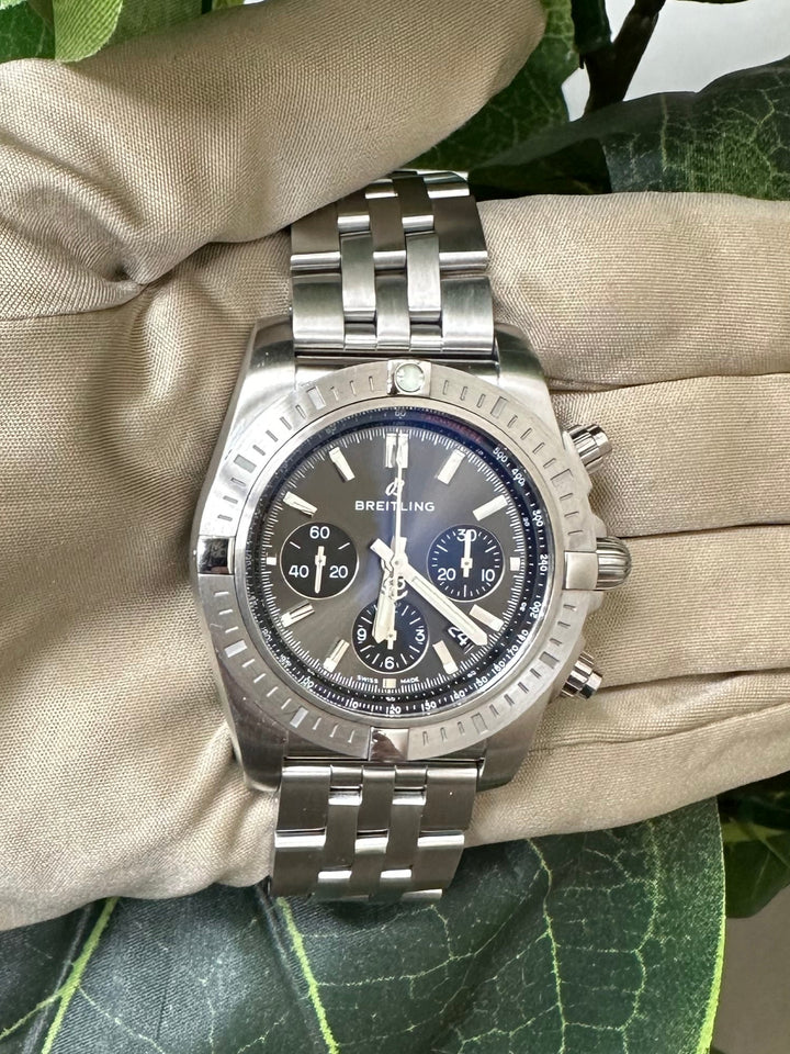2018 Breitling Chronomat B01 44mm Stainless Steel Watch with Box & Papers
