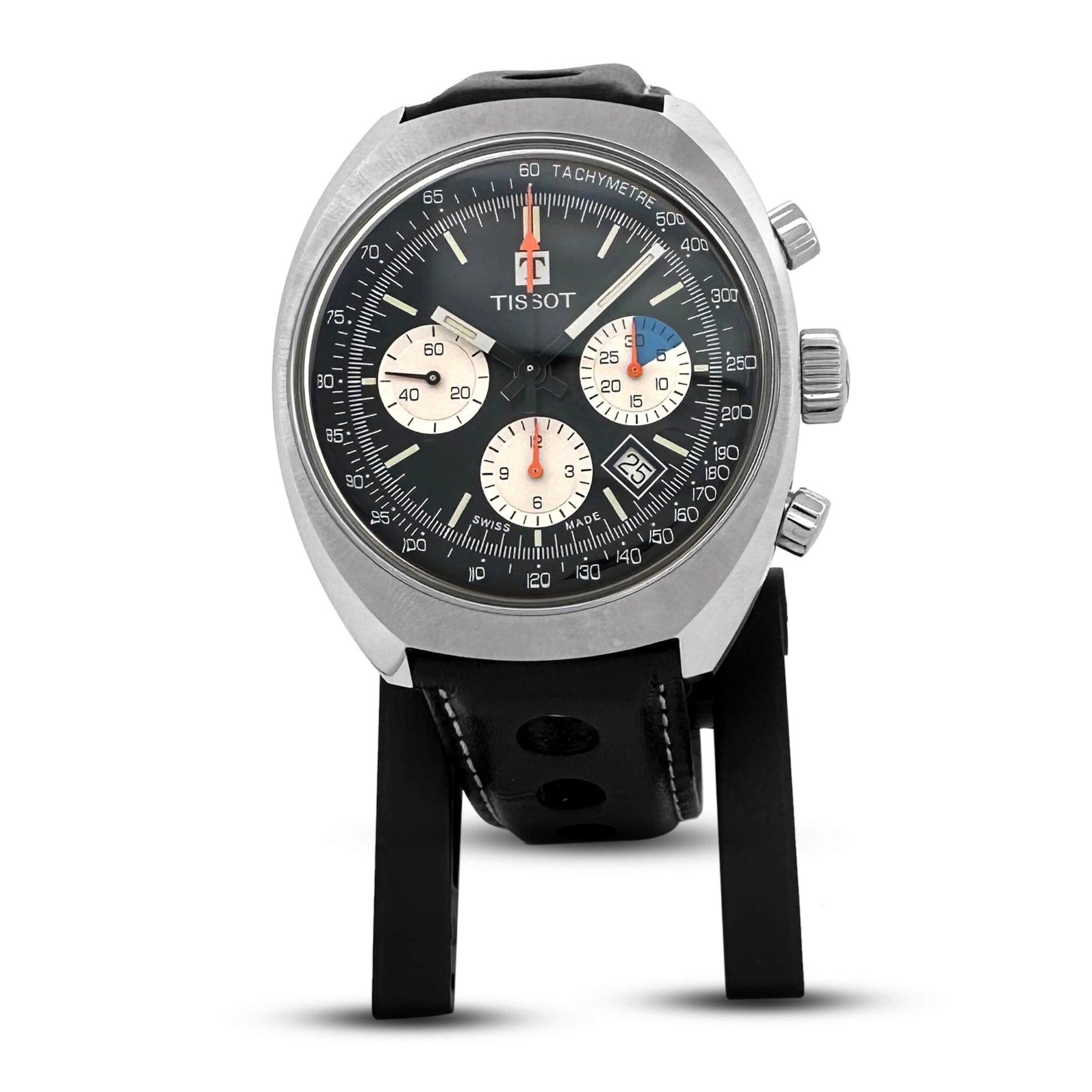 Tissot Heritage 1973 43mm Stainless Steel Leather Strap Watch with