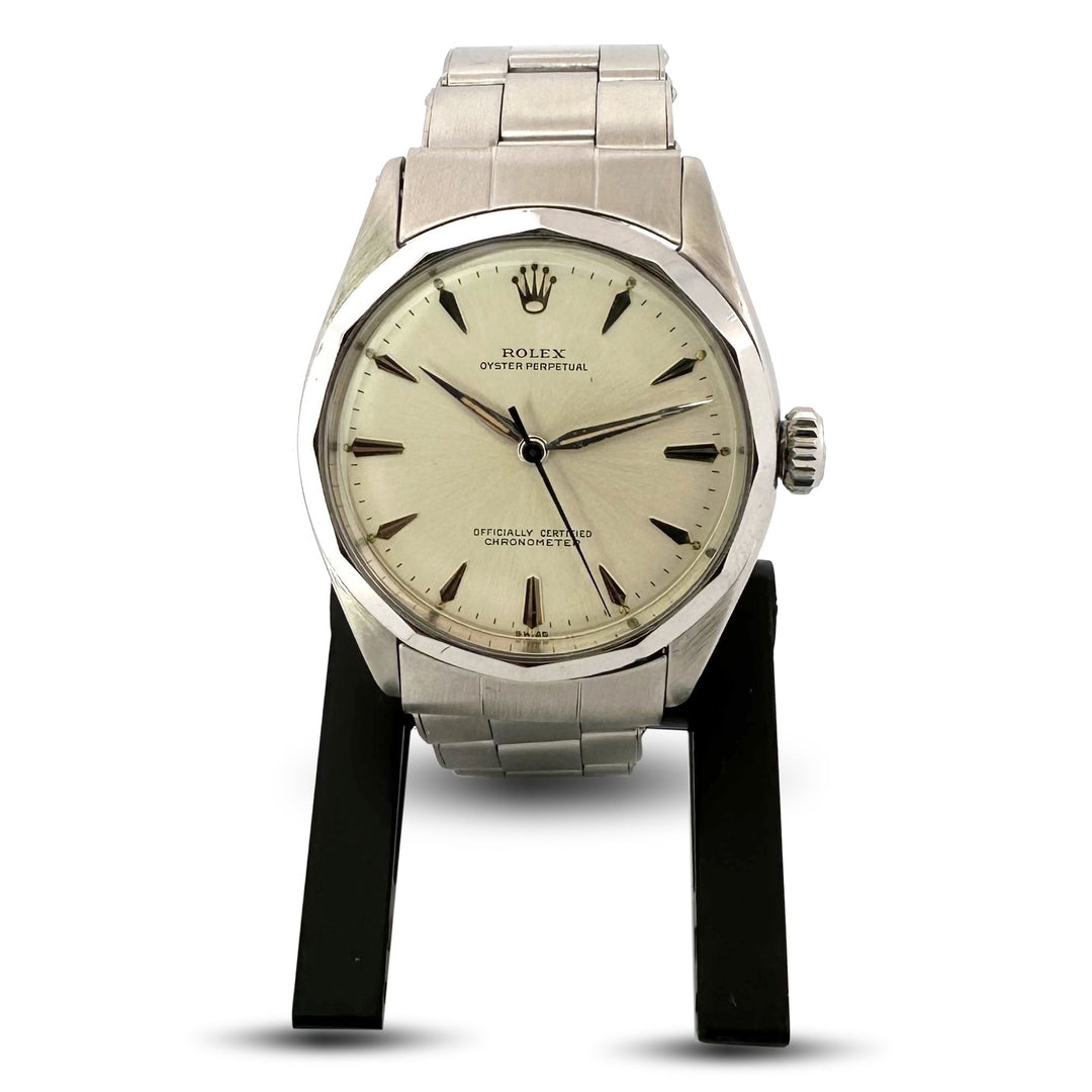 1958 Rolex Oyster Perpetual 34mm Stainless Steel Oyster Bracelet Watch