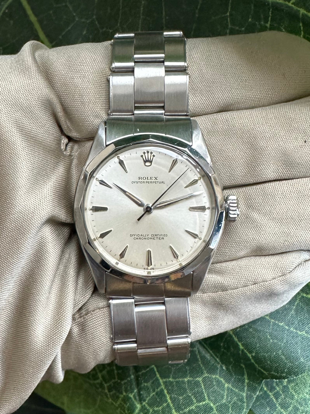 1958 Rolex Oyster Perpetual 34mm Stainless Steel Oyster Bracelet Watch