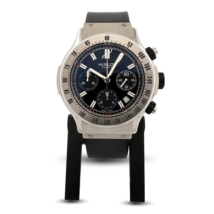 Hublot Super B 42mm Stainless Steel with Rubber Strap Watch with Box