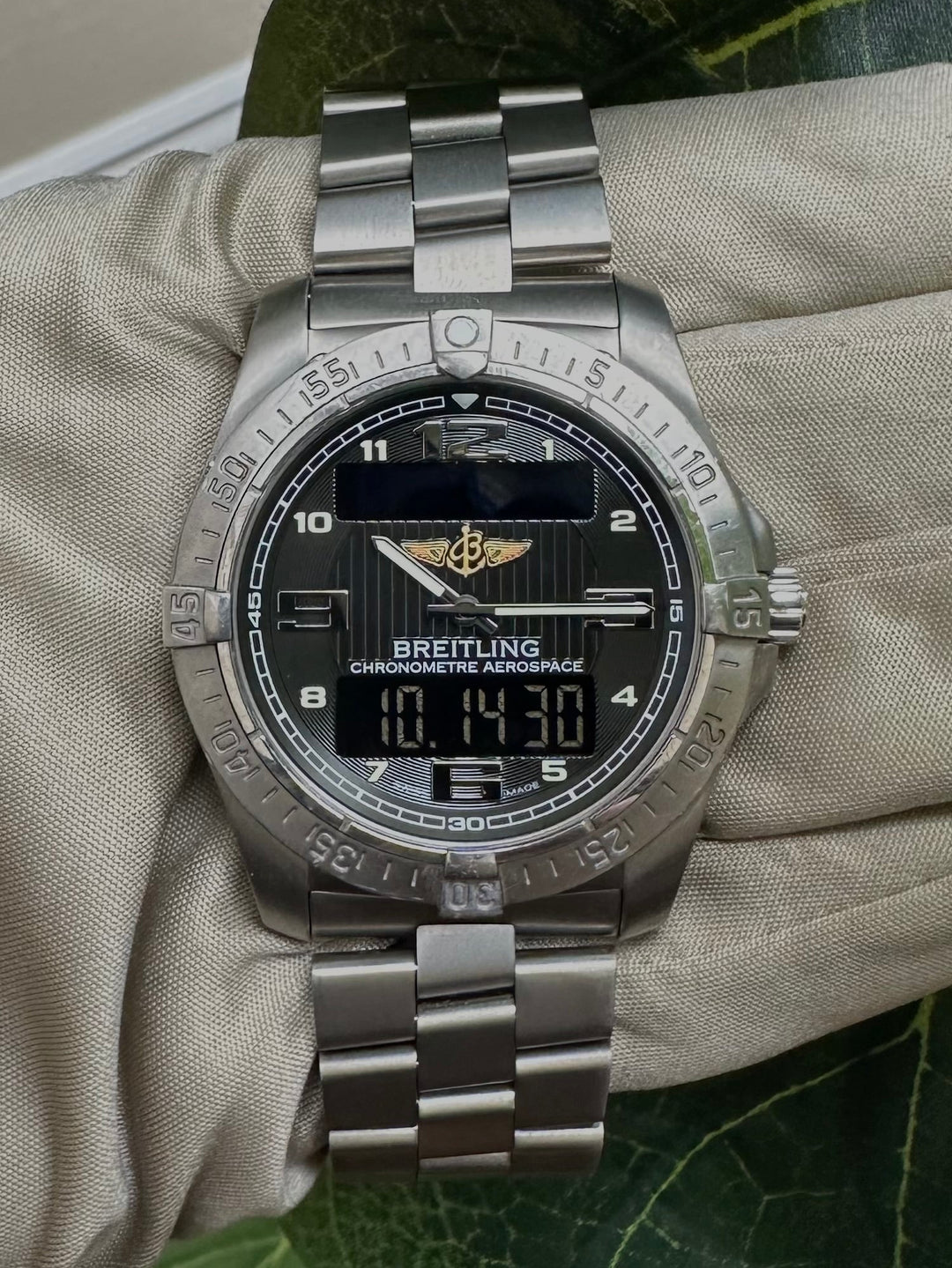 Breitling Aerospace 42mm Titanium Bracelet Watch