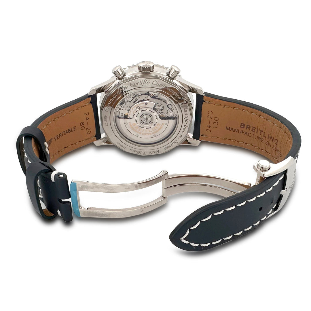 2019 Breitling Navitimer 1 B01 46mm Stainless Steel Leather Strap Watch with Box & Papers