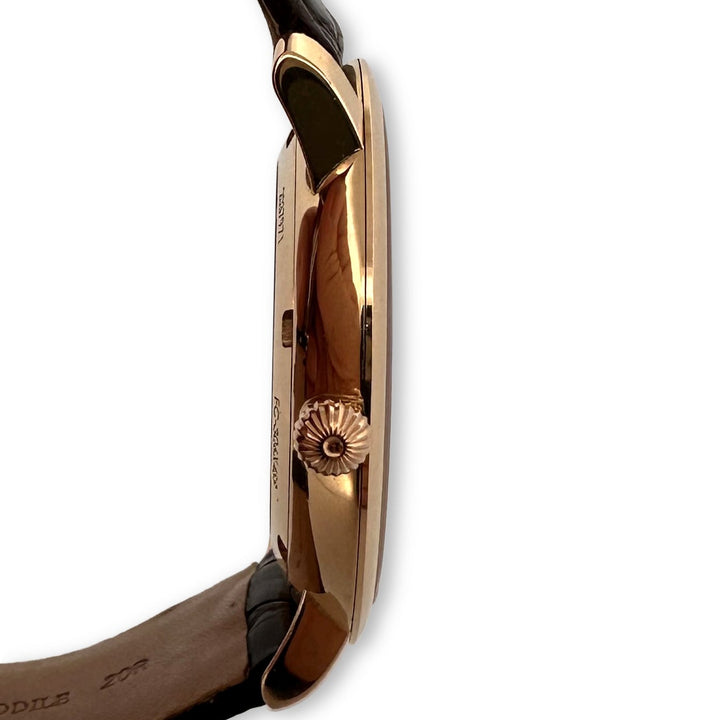 Frederique Constant Slimline 40mm 18k Rose Gold Automatic Strap Watch