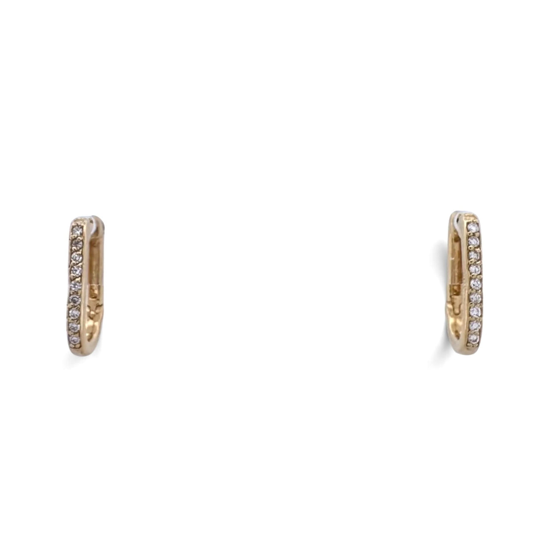 0.08ctw Lab-Grown Diamond Huggie Hoop Earrings in 14kt Yellow Gold