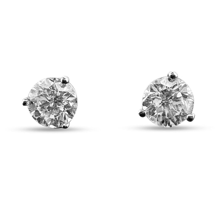 2.24ctw Diamond Stud Earrings in 14k White Gold