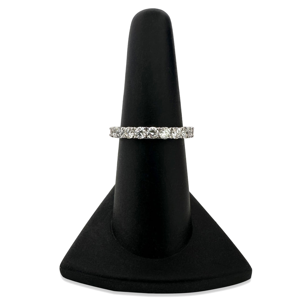 1ctw Round Brilliant Lab-Grown Diamond Wedding Band or Stackable Ring in 14k White Gold