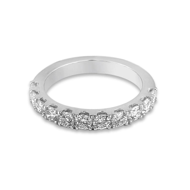 1ctw Round Brilliant Lab-Grown Diamond Wedding Band or Stackable Ring in 14k White Gold