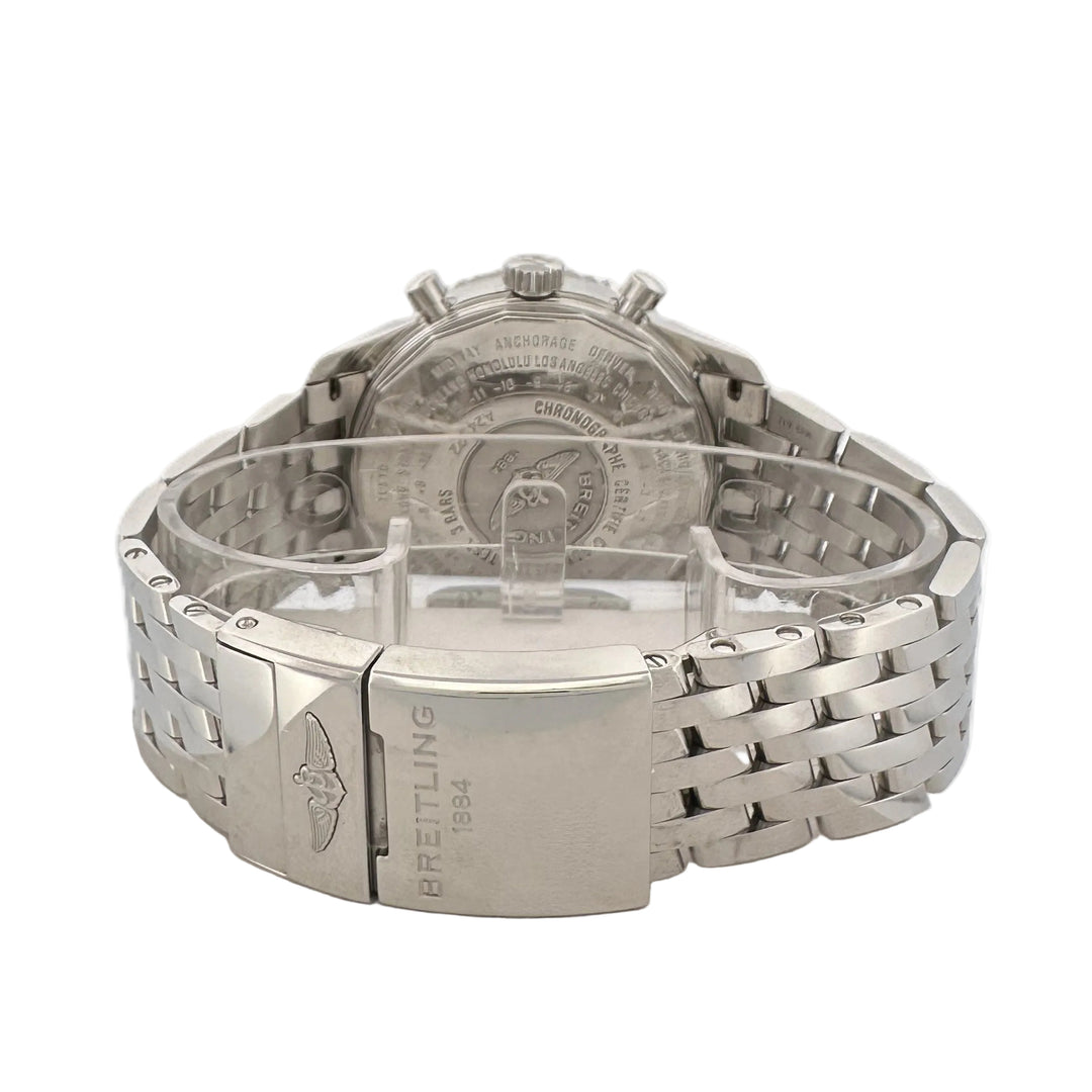 Breitling Navitimer World 46mm Stainless Steel Bracelet Watch with Box