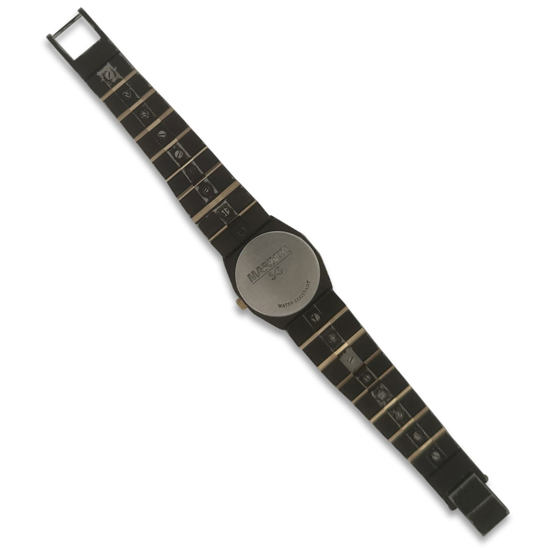 Concord Mariner SG Lady's Blackened Stainless Steel Bracelet Watch with Diamonds and Yellow Gold