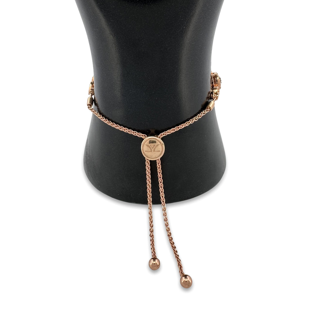 1ctw Chocolate & Nude Diamond Halo Bolo Bracelet in 14k Rose Gold by Le Vian