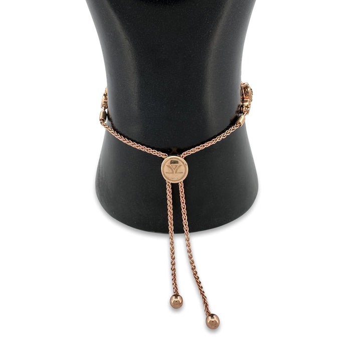 1ctw Chocolate & Nude Diamond Halo Bolo Bracelet in 14k Rose Gold by Le Vian