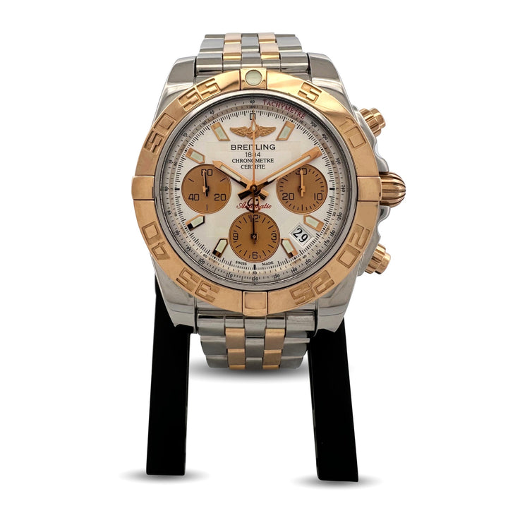 2012 Breitling Chronomat 41mm Automatic Two-Tone Stainless Steel & Yellow Gold Bracelet Watch with Box