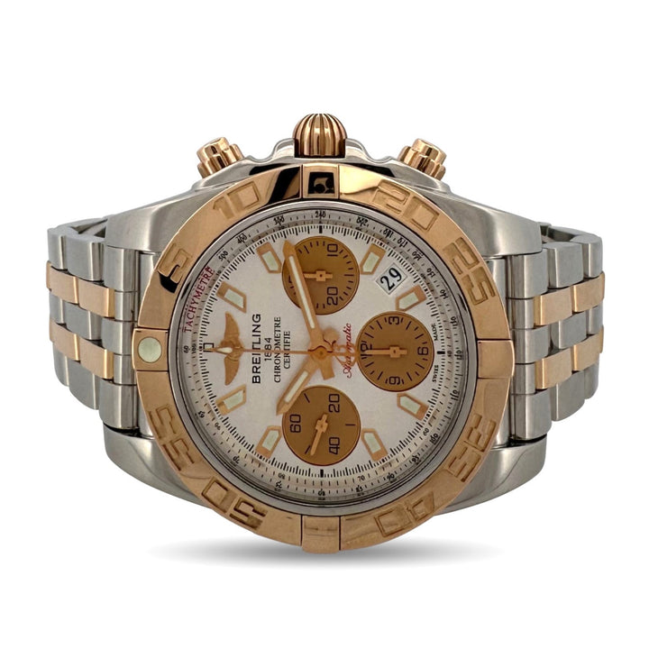 2012 Breitling Chronomat 41mm Automatic Two-Tone Stainless Steel & Yellow Gold Bracelet Watch with Box