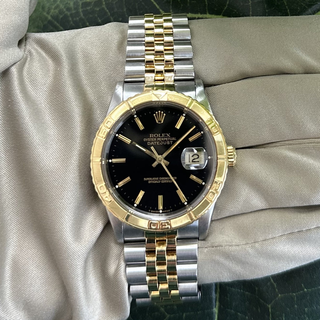 1990 Rolex Datejust Turn-O-Graph 36mm Two-Tone Stainless Steel & 18k Yellow Gold Jubilee Bracelet Watch