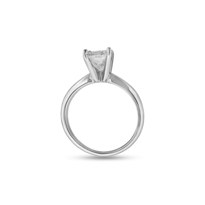 1.09cts Princess Cut Diamond Solitaire Ring in 14k White Gold