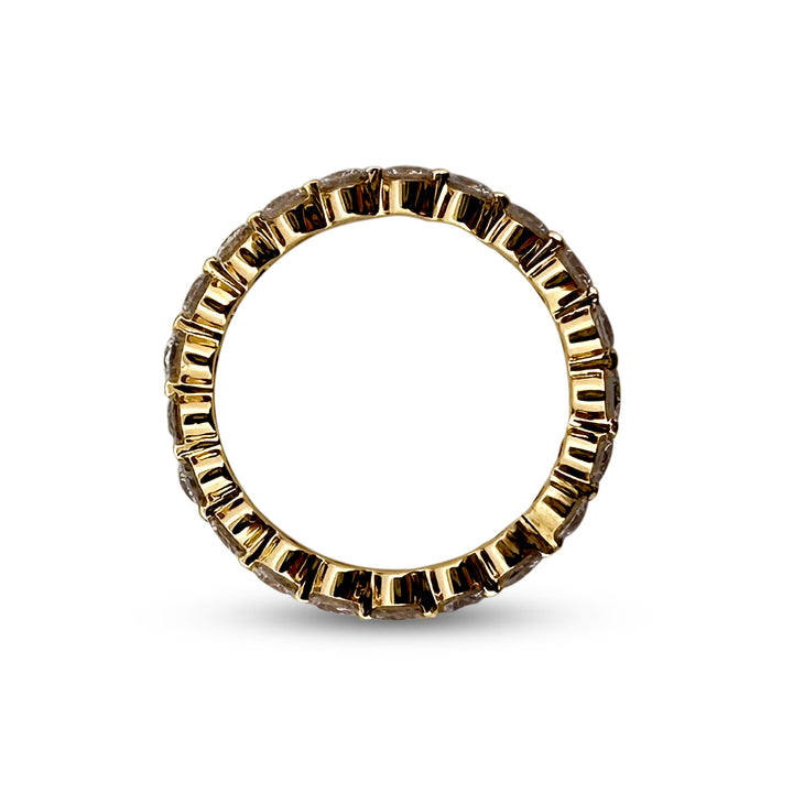 1.30ctw Single Shared Prong Diamond Eternity Band in 14 Karat Yellow Gold