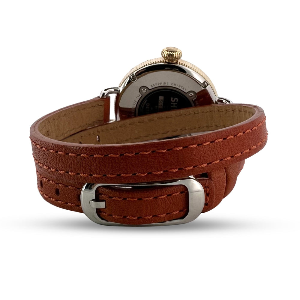 Shinola Birdy 34mm Stainless Steel Lady's Leather Strap Watch