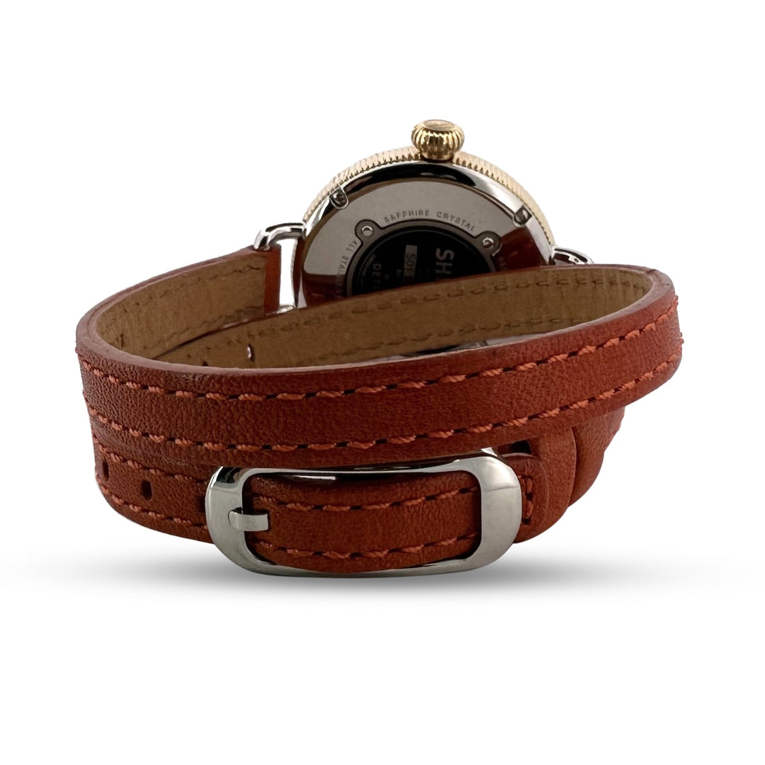 Shinola Birdy 34mm Stainless Steel Lady's Leather Strap Watch