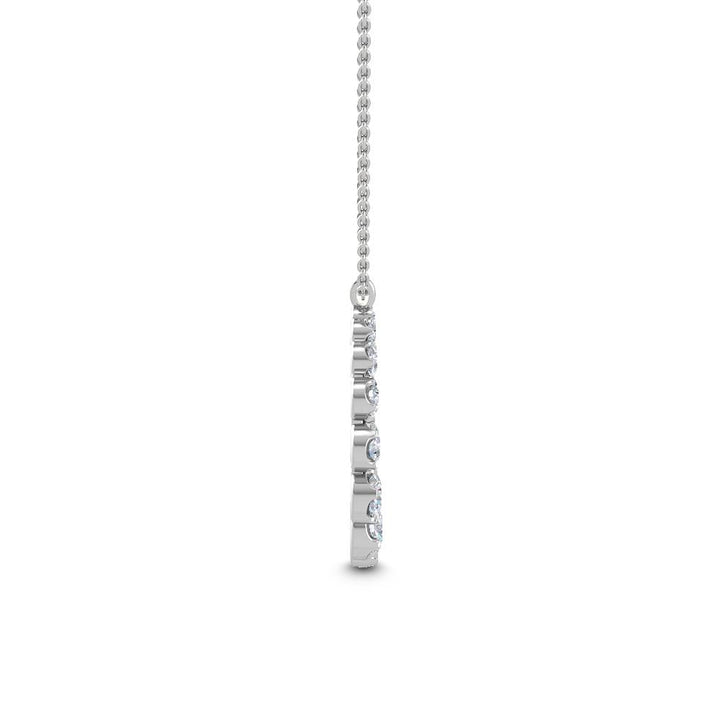 0.56ctw Round Brilliant Lab-Grown Diamond Circle Necklace in 14k White Gold