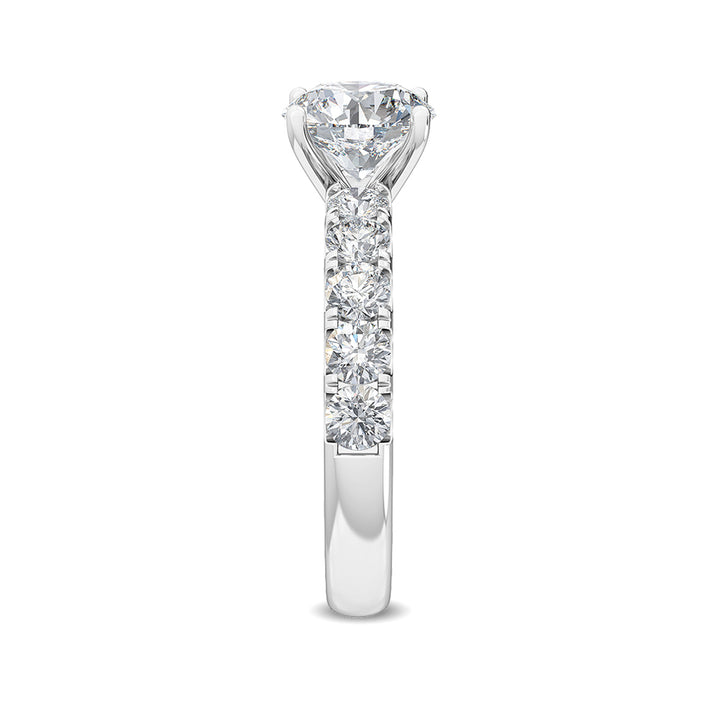 2cts Round Brilliant Lab-Grown Diamond 14 Karat White Gold Engagement Ring