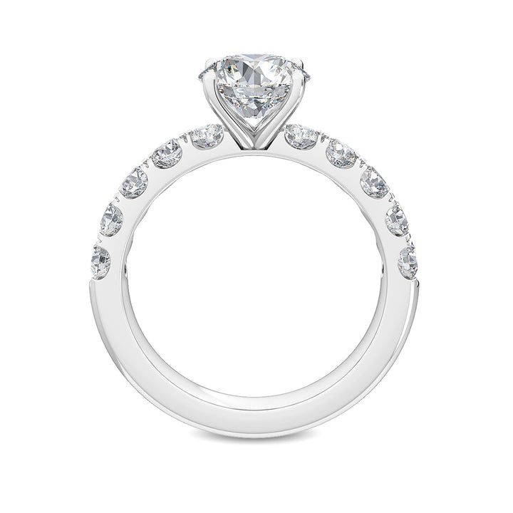 2cts Round Brilliant Lab-Grown Diamond 14 Karat White Gold Engagement Ring