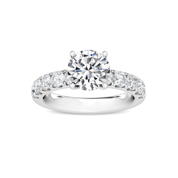 2cts Round Brilliant Lab-Grown Diamond 14 Karat White Gold Engagement Ring