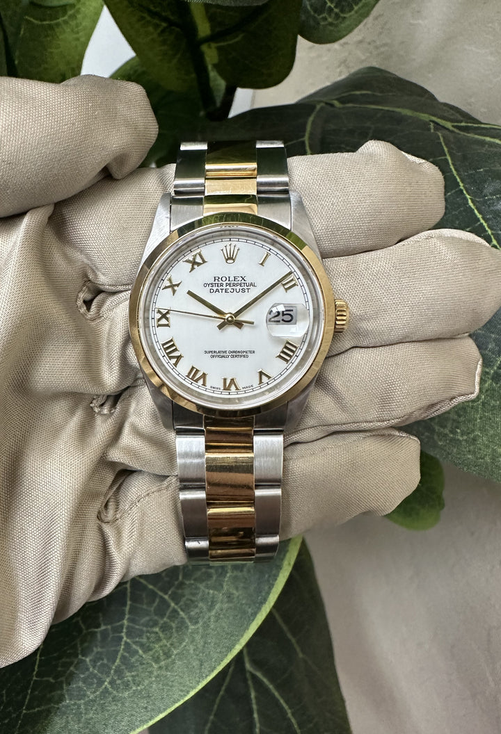 Rolex Two-tone mm Datejust 1995 Stainless Steel and Gold Watch