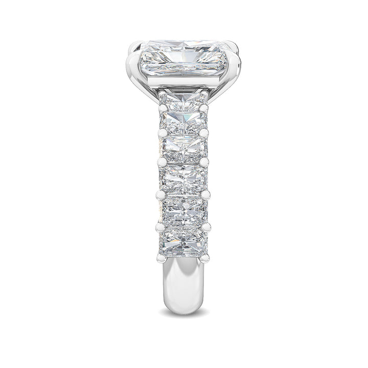 IGI Graded 3.38ctw Radiant Cut Lab-Grown Diamond Engagement Ring in 14k White Gold