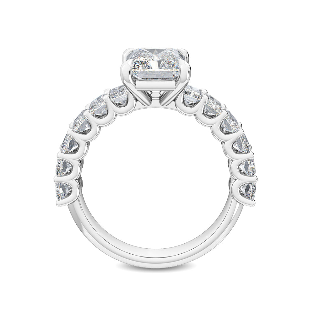 IGI Graded 3.38ctw Radiant Cut Lab-Grown Diamond Engagement Ring in 14k White Gold