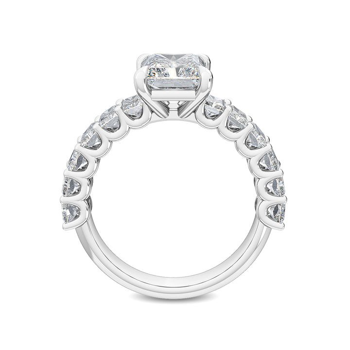 IGI Graded 3.38ctw Radiant Cut Lab-Grown Diamond Engagement Ring in 14k White Gold