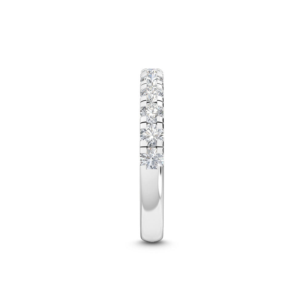 1.30ctw Round Brilliant Lab-Grown Diamond Wedding Band or Stackable Ring in 14k White Gold