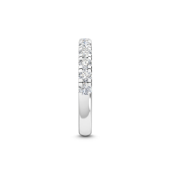 1.30ctw Round Brilliant Lab-Grown Diamond Wedding Band or Stackable Ring in 14k White Gold
