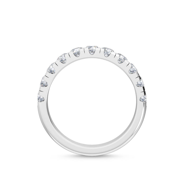 1.30ctw Round Brilliant Lab-Grown Diamond Wedding Band or Stackable Ring in 14k White Gold