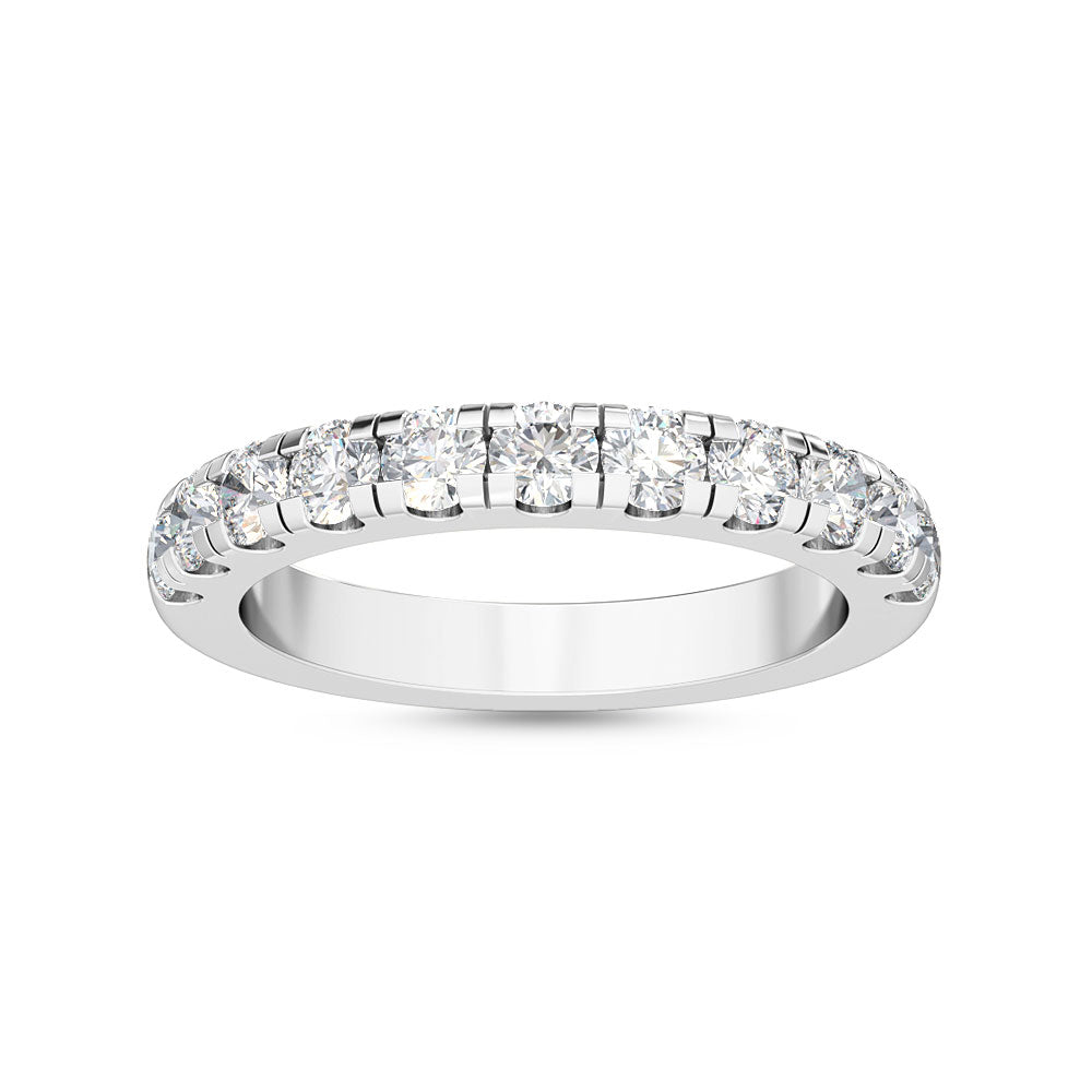 1.30ctw Round Brilliant Lab-Grown Diamond Wedding Band or Stackable Ring in 14k White Gold