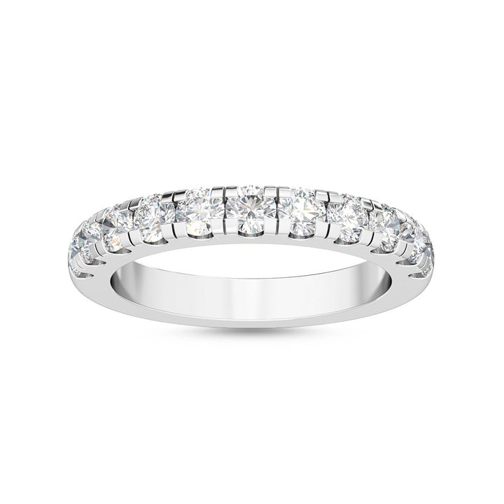1.30ctw Round Brilliant Lab-Grown Diamond Wedding Band or Stackable Ring in 14k White Gold