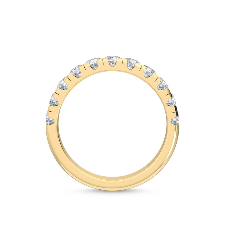 1.30ctw Round Brilliant Lab-Grown Diamond Wedding Band or Stackable Ring in 14k Yellow Gold