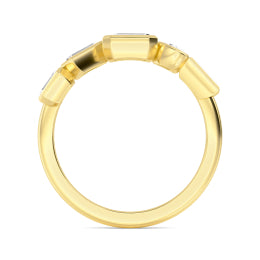 0.77ctw Multi-Cut Lab-Grown Diamond Stackable Fashion Band in 14k Gold