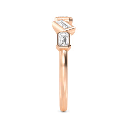 0.77ctw Multi-Cut Lab-Grown Diamond Stackable Fashion Band in 14k Gold