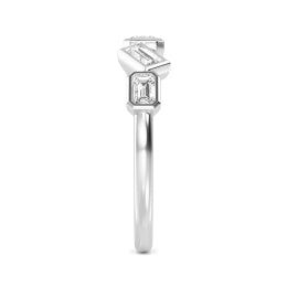 0.77ctw Multi-Cut Lab-Grown Diamond Stackable Fashion Band in 14k Gold