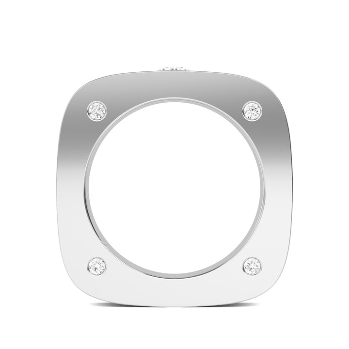 0.66ctw Round Brilliant Lab-Grown Diamond Men’s Band in 14k White Gold