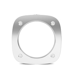 0.66ctw Round Brilliant Lab-Grown Diamond Gent's Band in 14k White Gold