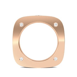 0.66ctw Round Brilliant Lab-Grown Diamond Gent's Band in 14k Rose Gold