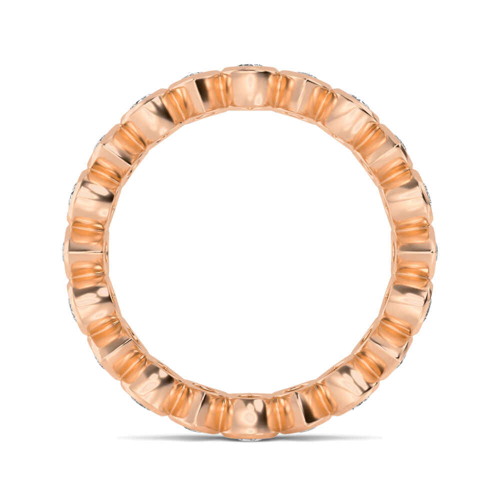 1.85ctw Pear Cut Lab-Grown Diamond North-South Eternity Ring in 14k Rose Gold