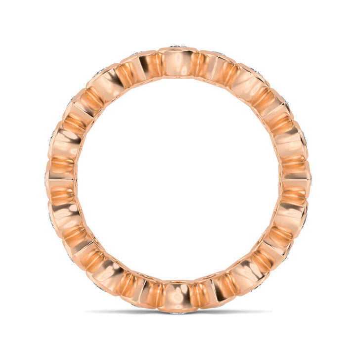 1.85ctw Pear Cut Lab-Grown Diamond North-South Eternity Ring in 14k Rose Gold