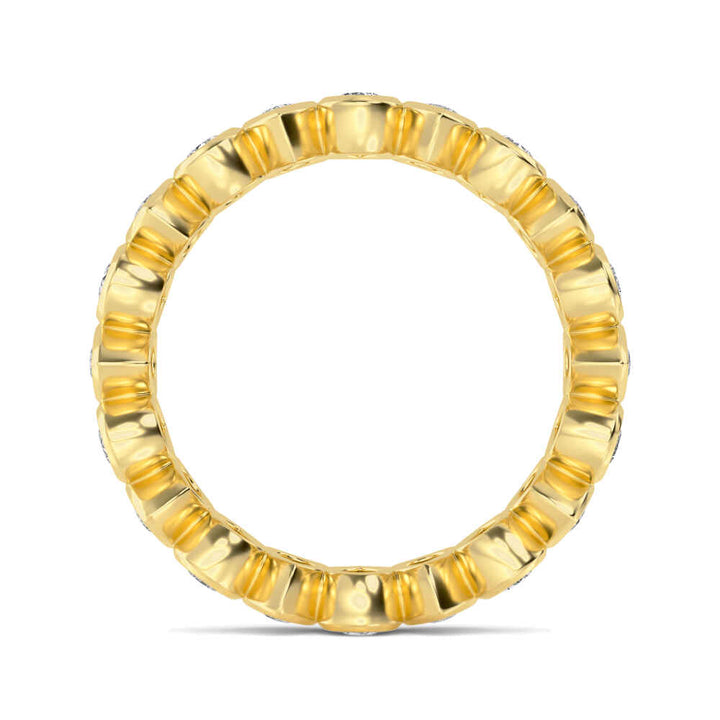 1.85ctw Pear Cut Lab-Grown Diamond North-South Eternity Ring in 14k Yellow Gold