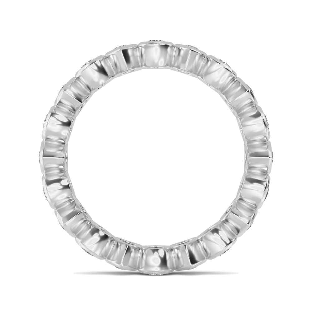 1.85ctw Pear Cut Lab-Grown Diamond North-South Eternity Ring in 14k White Gold